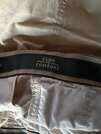Club of Comfort Herren Stoffhose Beige Stretch Gr. 60 W40 Chino