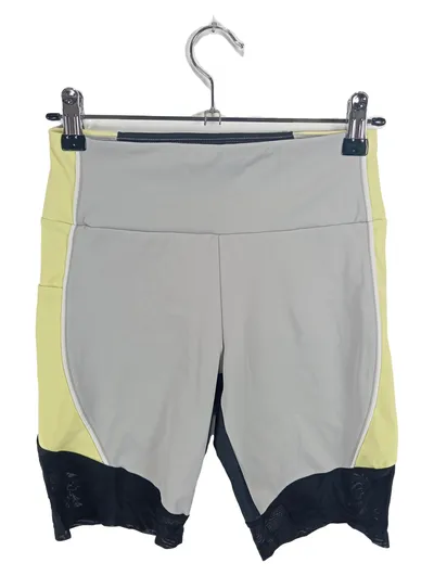 GUESS Damen Sport Shorts Radlerhose Grau Gelb Schwarz Gr. XS