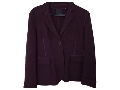 Aspesi Damen Blazer Wolle Lila Gr. 46;3XL Klassisch