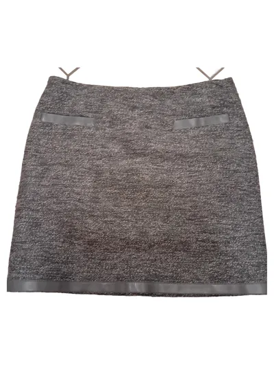 Gardeur Bleistiftrock Damen Gr. 38 Grau Klassisch Elegant