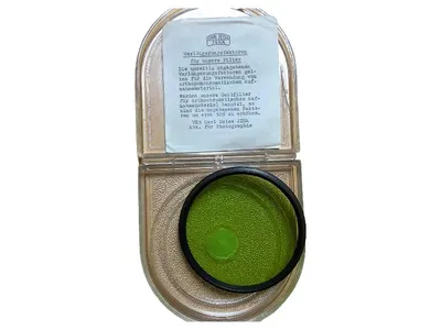Carl Zeiss Jena Gelbfilter Kamera Filter Vintage DDR Orthopanchromatisch