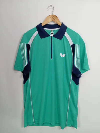 BUTTERFLY Herren Poloshirt 58;3XL Grün Sportlich Tischtennis