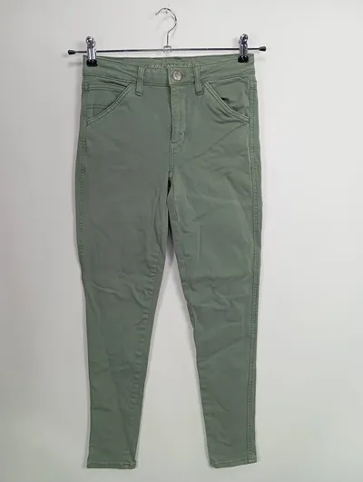 AMERICAN EAGLE OUTFITTERS Damen Jeans Slim Fit Gr. 36/S Grün Casual