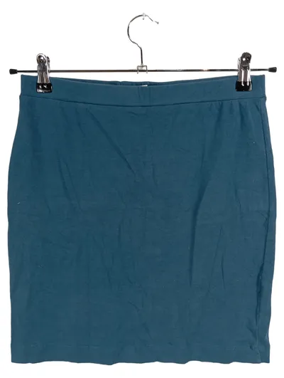 Annel Bleistiftrock Basic Uni Petrol Damen Gr. 40 L Baumwolle Jersey