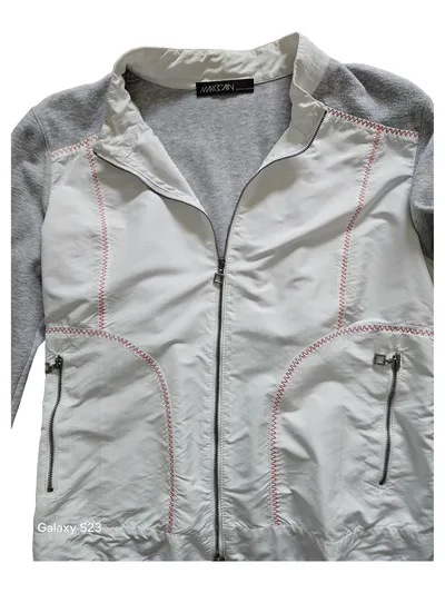Marc Cain Damen Sweatjacke Gr. 38/M Mehrfarbig Casual Viskose Reißverschluss