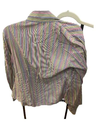 Hawes & Curtis Damen Hemdbluse Gr. 40 Gestreift Baumwolle Mehrfarbig