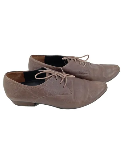 Paul Green Damen Schnürschuhe Derby Leder Braun Gr. 39 München
