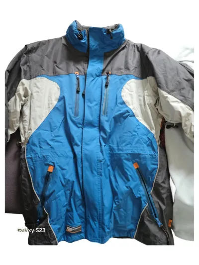 Snowtech Products TCM Herren Outdoorjacke Skijacke Gr. 48/M Blau Grau