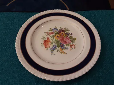 Johnson Bros Frühstücksteller Porzellan Mehrfarbig Vintage Blumenmotiv