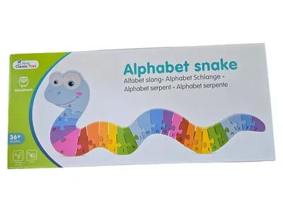 New Classic Toys Alphabet Schlange Steckpuzzle 26 Teile Lernspielzeug