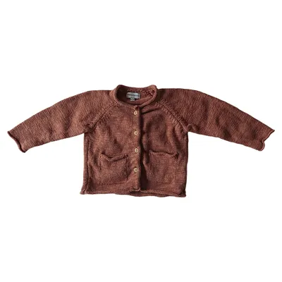 Lilletots Strickjacke Kinder Gr. 62 Braun Casual Baumwolle