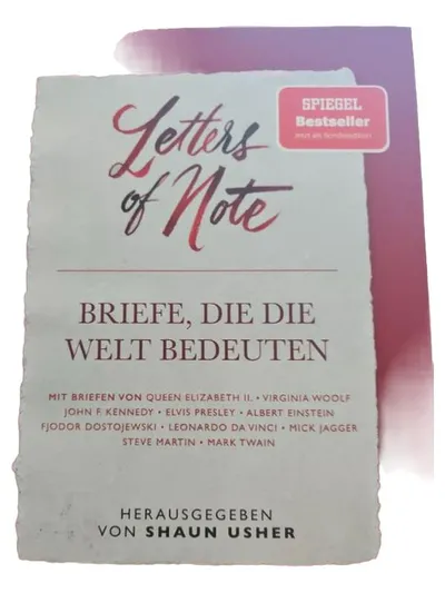 Letters of Note Briefe Berühmtheiten Geschenkbuch Sonderedition Shaun Usher
