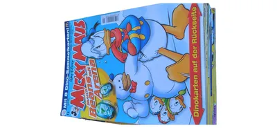 Walt Disney Micky Maus Comic Dracco Beans Arena 8 Dino Sammelkarten Deutsch