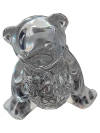 Cristal d'Arques Paris Dekofigur Bär Glas Transparent Klassisch 6cm 1