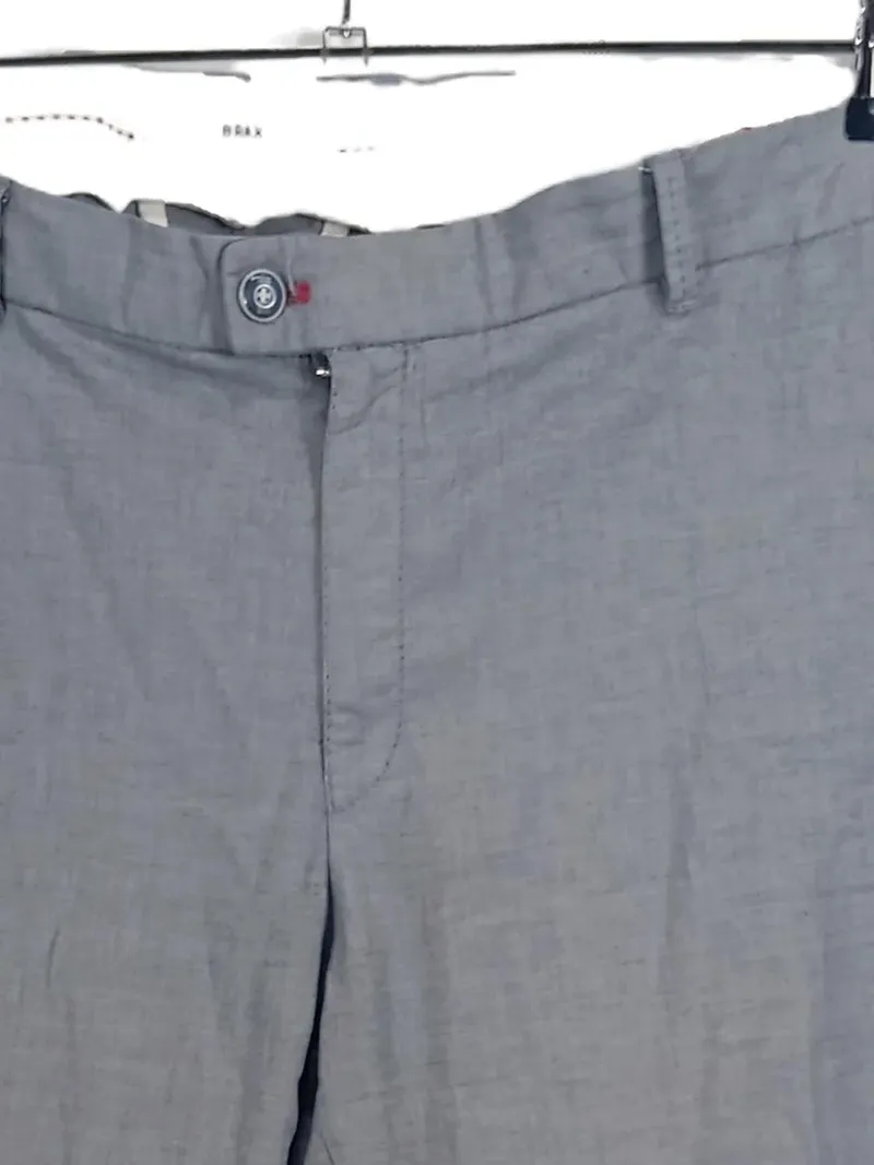BRAX Herren Stoffhose Chino Grau Gr. 62 W44 Baumwolle Klassisch 2