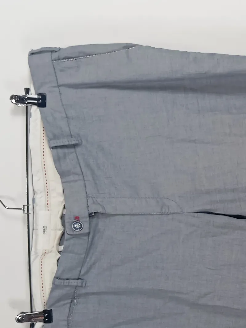 BRAX Herren Stoffhose Chino Grau Gr. 62 W44 Baumwolle Klassisch 4