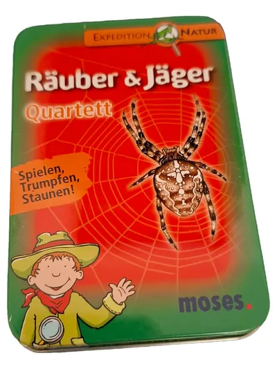 Moses Verlag Räuber & Jäger Quartett Kartenspiel Natur Expedition Kinder