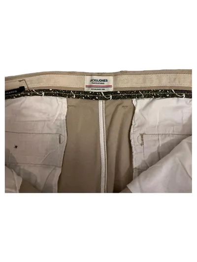 Jack & Jones Herren Chino Stoffhose Beige W36/L32 Marco Slim Fit