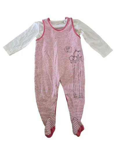 Eat Ants by Sanetta Baby Set Strampler Gr. 74 Rosa Gestreift Tiermotive
