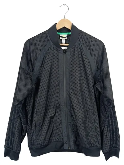 adidas NEO Herren Bomberjacke Schwarz Gr. M Perforiert Sportlich