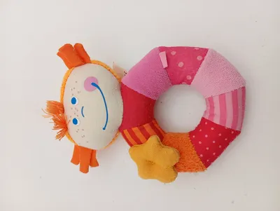 HABA Baby Rassel Greifling Stern Mehrfarbig Stoff Motorikspielzeug