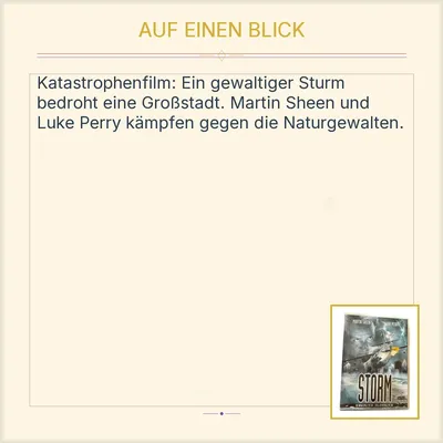Storm DVD Martin Sheen Luke Perry Actionfilm Katastrophenfilm