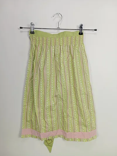 S.OLIVER Dirndl Schürze Damen 38;M Grün Gestreift Romantisch