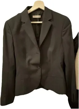 René Lezard Damen Blazer Gr. 34/XS Schwarz Business Elegant Wolle