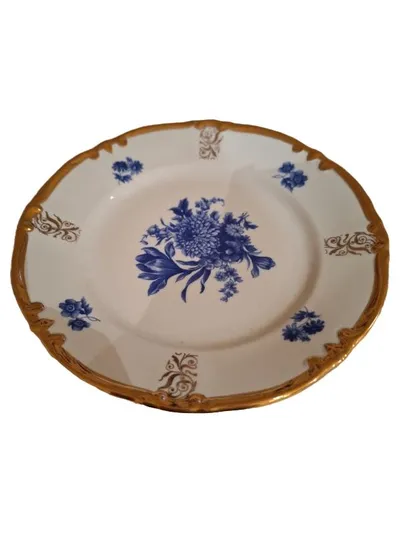 Kahla Porzellan Wandteller Blumenmuster Klassisch Weiß 19cm Vintage Deko