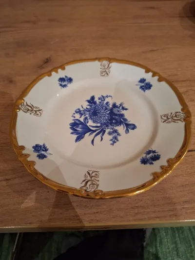 Kahla Porzellan Wandteller Blumenmuster Klassisch Weiß 19cm Vintage Deko