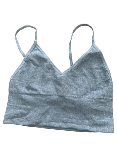 Urban Outfitters Damen Top S Blau Casual Glitzer Cropped
