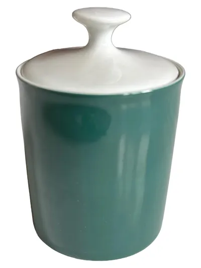 Arzberg Zuckerdose Porzellan Grün Modern