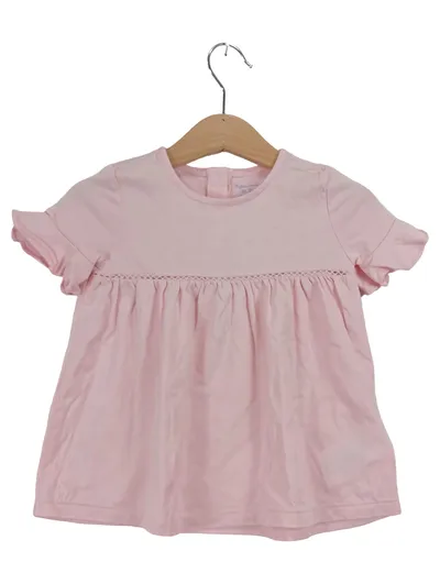 Ralph Lauren Baby Mädchen Kleid Tunika Rosa Gr. 86/18M Baumwolle Modal