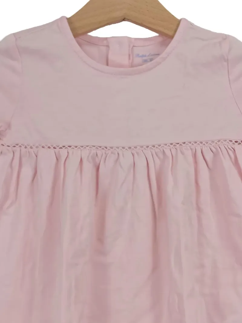 Ralph Lauren Baby Mädchen Kleid Tunika Rosa Gr. 86/18M Baumwolle Modal 4