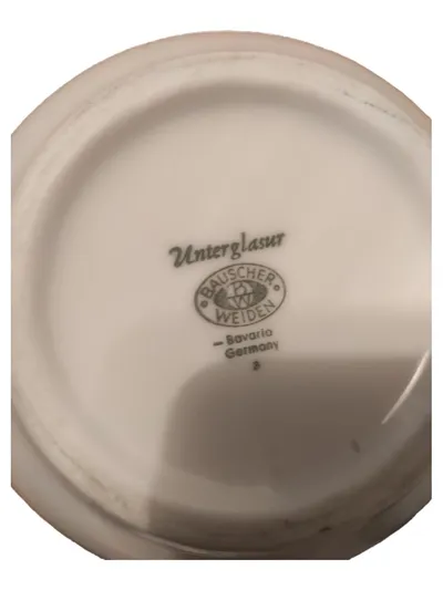 Bauscher Weiden Porzellan Dekoschale Klassisch Uni Weiß 13cm