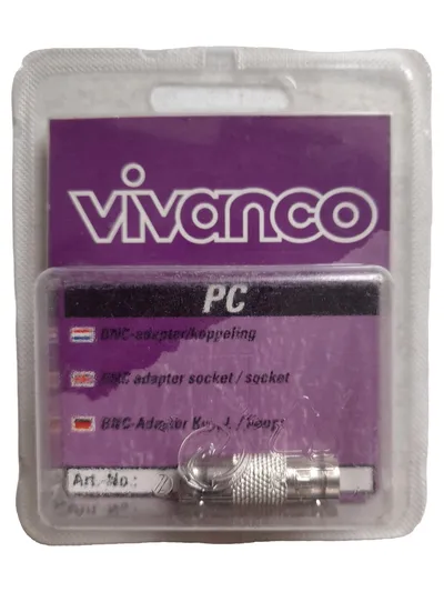 Vivanco BNC Video Adapter Silber PC Kopplung