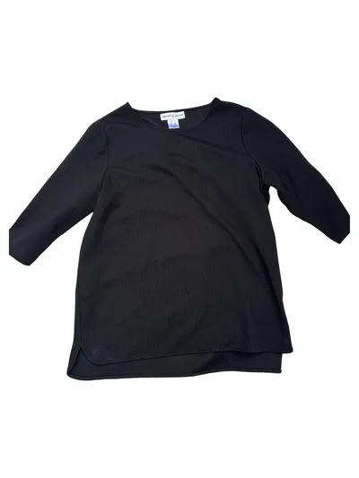 Janet & Joyce Langarmshirt Damen Gr. 44/XXL Schwarz Casual