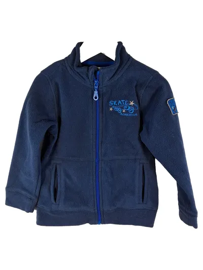 Furlano Fleecejacke Kinder Gr. 98 Blau Skate Boarding Stickerei