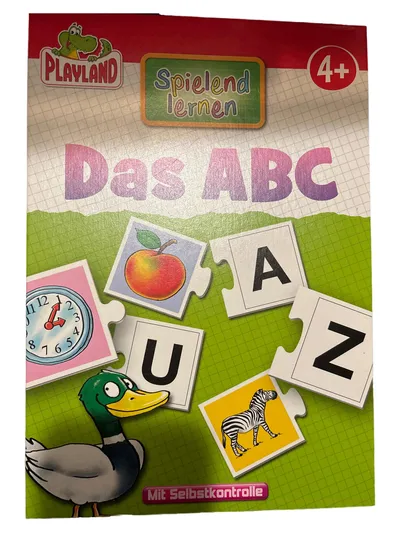Playland Lernspiel Das ABC Alphabet Puzzle Kinder Spielzeug Mehrfarbig