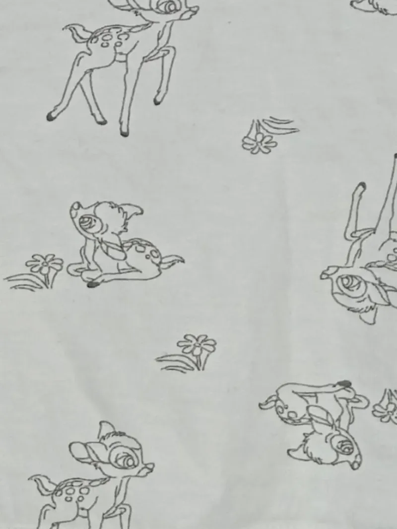 Disney Baby T-Shirt Bambi Gr. 62 Weiß Tiermotiv Rüschen Mädchen 3