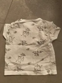 Disney Baby T-Shirt Bambi Gr. 62 Weiß Tiermotiv Rüschen Mädchen 7