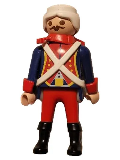 Playmobil Historischer Soldat Krieger Spielfigur Uniform Schnurrbart Sammler