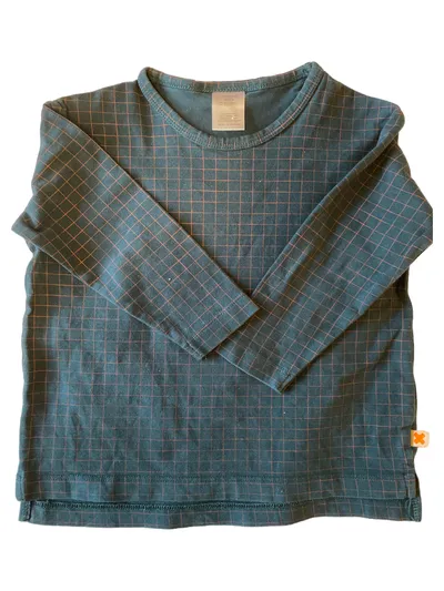 tinycottons Langarmshirt Blau Grafikmuster Gr. 86 Baumwolle Kinder Casual
