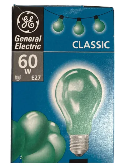 General Electric Classic Birnenform Leuchtmittel Grün E27 60W