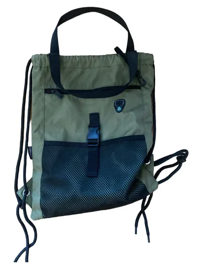 LIVACASA Turnbeutel Sportbeutel Rucksack Grün mit Tragegriff