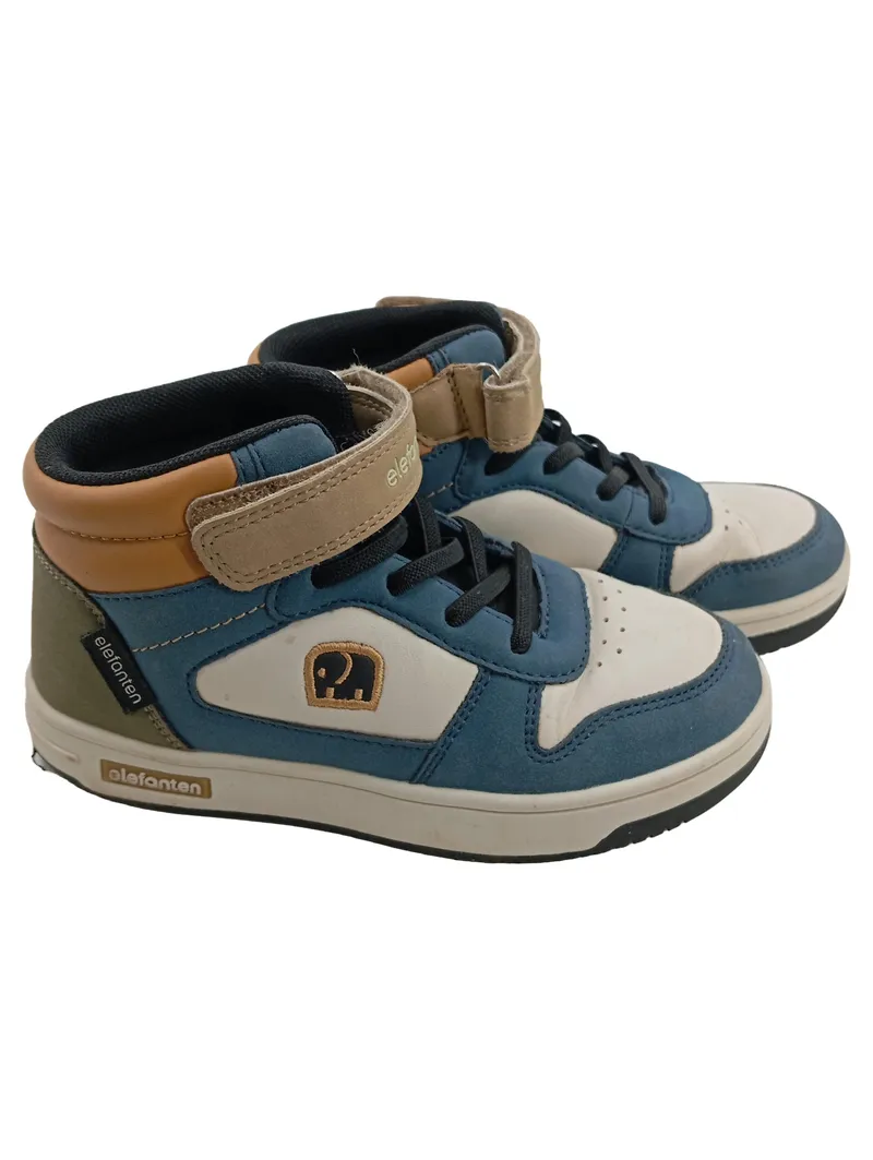Elefanten Kinder Sneaker High Gr. 29 Blau Weiß Klettverschluss 2