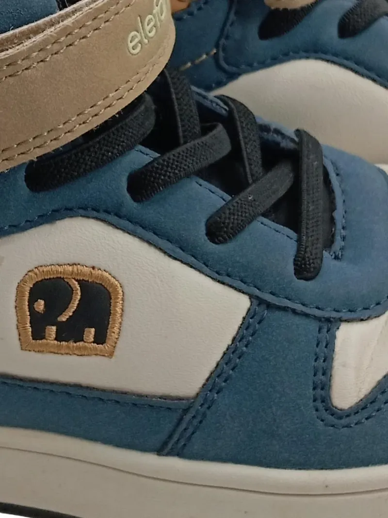 Elefanten Kinder Sneaker High Gr. 29 Blau Weiß Klettverschluss 5