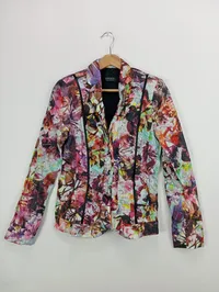 APANAGE Damen Blazer 34;XS Mehrfarbig Florales Muster Elegant 1