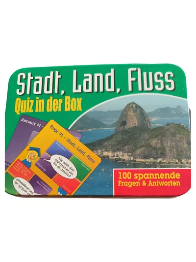 Stadt Land Fluss Quizspiel Box Allgemeinwissen 100 Fragen Familie Kinder