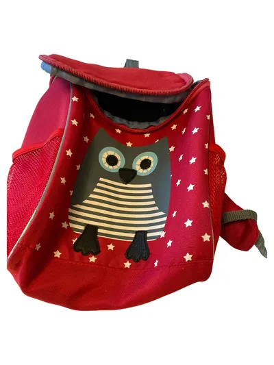Franck & Fischer Kinder Rucksack Rot Eulenmotiv Sterne Kita Kindergarten
